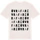 Vintage White t-shirt med Övra Fare ordlek t-shirt