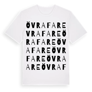 Övra Fare ordlek t-shirt – ekologisk bomull t-shirt från Pinshirt