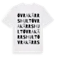 White t-shirt med Övra Kärrshult ordlek t-shirt