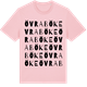 Pink Cotton t-shirt med Övraböke ordlek t-shirt
