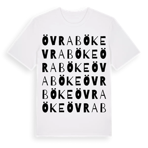 Övraböke ordlek t-shirt – ekologisk bomull t-shirt från Pinshirt