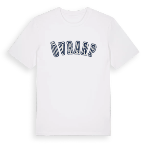 Övrarp college t-shirt – ekologisk bomull t-shirt från Pinshirt