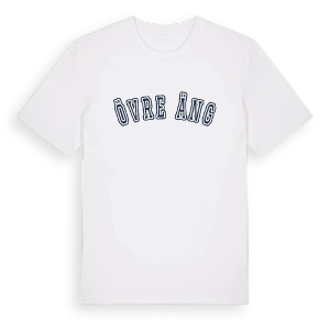 Övre Äng college t-shirt – ekologisk bomull t-shirt från Pinshirt