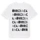 White t-shirt med Övre Backa ordlek t-shirt