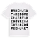 Övre Hjärtared ordlek t-shirt