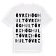 White t-shirt med Övre Höghult ordlek t-shirt
