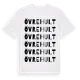 White t-shirt med Övre Hult ordlek t-shirt