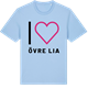 Blue Soul t-shirt med Jag älskar Övre Lia t-shirt stort tryck