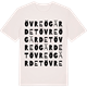 Vintage White t-shirt med Övre Ögärdet ordlek t-shirt