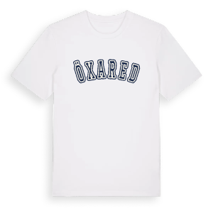 Öxared college t-shirt – ekologisk bomull t-shirt från Pinshirt