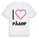 Jag älskar Påarp t-shirt stort tryck