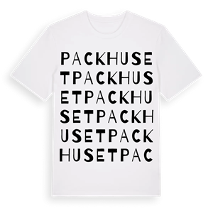 Packhuset ordlek t-shirt – ekologisk bomull t-shirt från Pinshirt