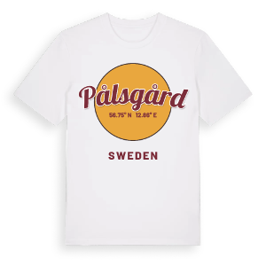 Pålsgård cirkel t-shirt – ekologisk bomull t-shirt från Pinshirt