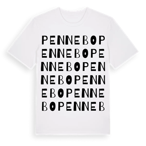 Pennebo ordlek t-shirt – ekologisk bomull t-shirt från Pinshirt