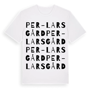 Per-Larsgård ordlek t-shirt – ekologisk bomull t-shirt från Pinshirt
