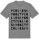 Mid Heather Gray t-shirt med Perlarsbygget ordlek t-shirt