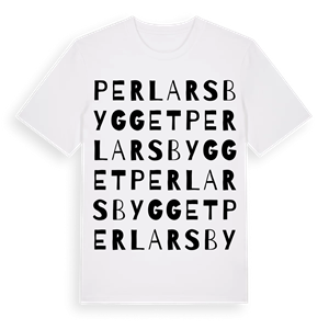 Perlarsbygget ordlek t-shirt – ekologisk bomull t-shirt från Pinshirt