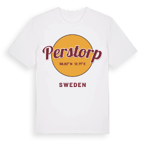 Perstorp cirkel t-shirt – ekologisk bomull t-shirt från Pinshirt