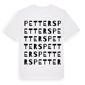 Petters ordlek t-shirt – ekologisk bomull t-shirt från Pinshirt