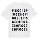 White t-shirt med Piggebo ordlek t-shirt