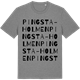Mid Heather Gray t-shirt med Pingsta-holmen ordlek t-shirt