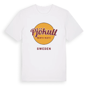 Pjökull cirkel t-shirt – ekologisk bomull t-shirt från Pinshirt