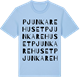 Blue Soul t-shirt med Pjunkarehuset ordlek t-shirt