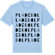 Blue Soul t-shirt med Pladebol ordlek t-shirt