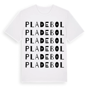 Pladebol ordlek t-shirt – ekologisk bomull t-shirt från Pinshirt