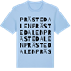 Blue Soul t-shirt med Prästedalen ordlek t-shirt