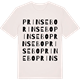Vintage White t-shirt med Prinsebo ordlek t-shirt