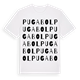Pugabol ordlek t-shirt