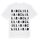 White t-shirt med Radekulla ordlek t-shirt