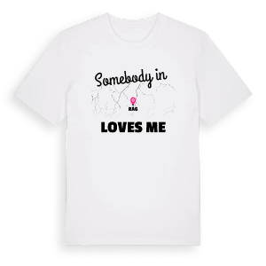 Någon i Råg älskar mig t-shirt – ekologisk bomull t-shirt från Pinshirt