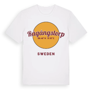 Rågångstorp cirkel t-shirt – ekologisk bomull t-shirt från Pinshirt