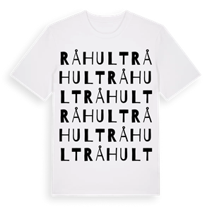 Råhult ordlek t-shirt – ekologisk bomull t-shirt från Pinshirt