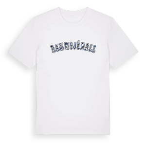 Rammsjöhall college t-shirt – ekologisk bomull t-shirt från Pinshirt