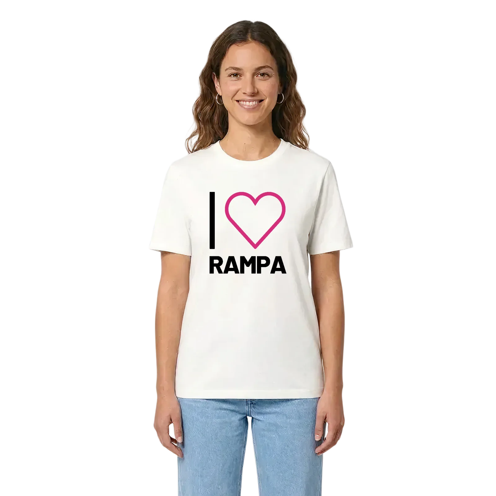 Jag älskar Rampa t-shirt stort tryck – White, i miljö