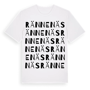 Rännenäs ordlek t-shirt – ekologisk bomull t-shirt från Pinshirt