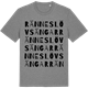 Mid Heather Gray t-shirt med Ränneslövs ängar ordlek t-shirt
