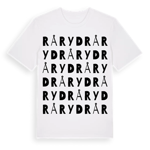 Råryd ordlek t-shirt – ekologisk bomull t-shirt från Pinshirt