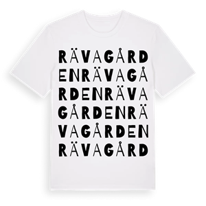 Rävagården ordlek t-shirt – ekologisk bomull t-shirt från Pinshirt