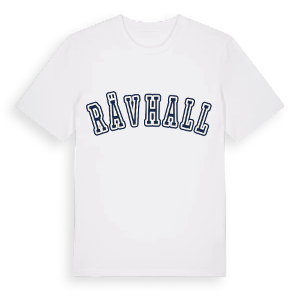 Rävhall college t-shirt – ekologisk bomull t-shirt från Pinshirt