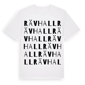 Rävhall ordlek t-shirt – ekologisk bomull t-shirt från Pinshirt
