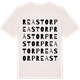 Vintage White t-shirt med Reastorp ordlek t-shirt