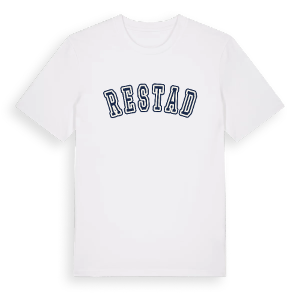 Restad college t-shirt – ekologisk bomull t-shirt från Pinshirt