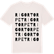 Vintage White t-shirt med Rigortorpet ordlek t-shirt