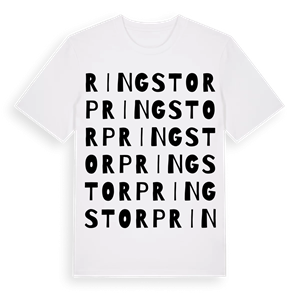 Ringstorp ordlek t-shirt – ekologisk bomull t-shirt från Pinshirt