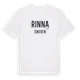 White t-shirt med Rinna i Sverige t-shirt
