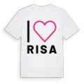 Jag älskar Risa t-shirt stort tryck